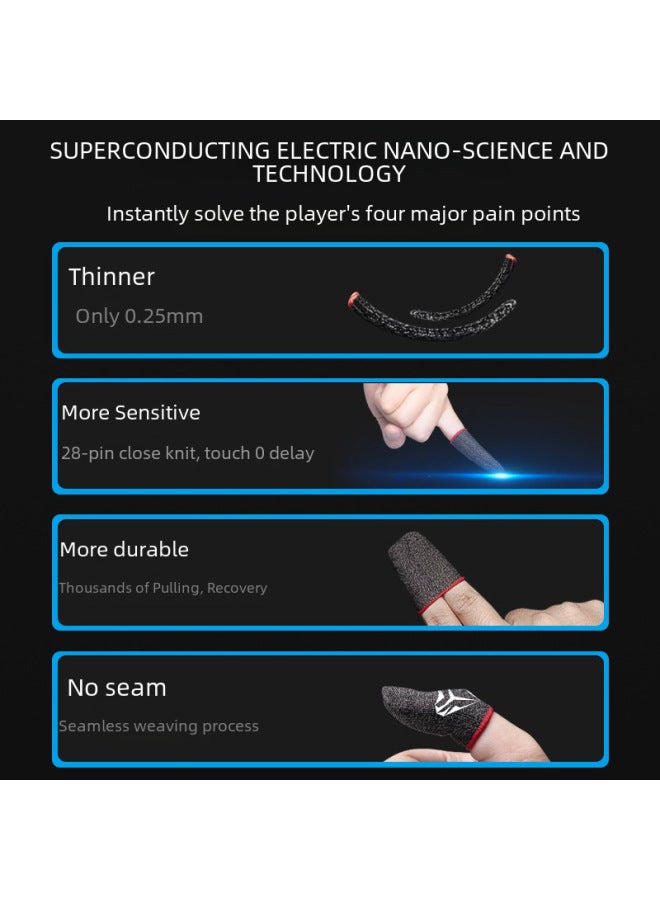 Professional Sweat-resistant Gaming Finger Sleeves For Mobile Games Pubg Peacekeeper E-sports Anti-slip Finger Covers-Product Color: Y02 Electric Competition Hand Tour Finger Coat  - Image 5