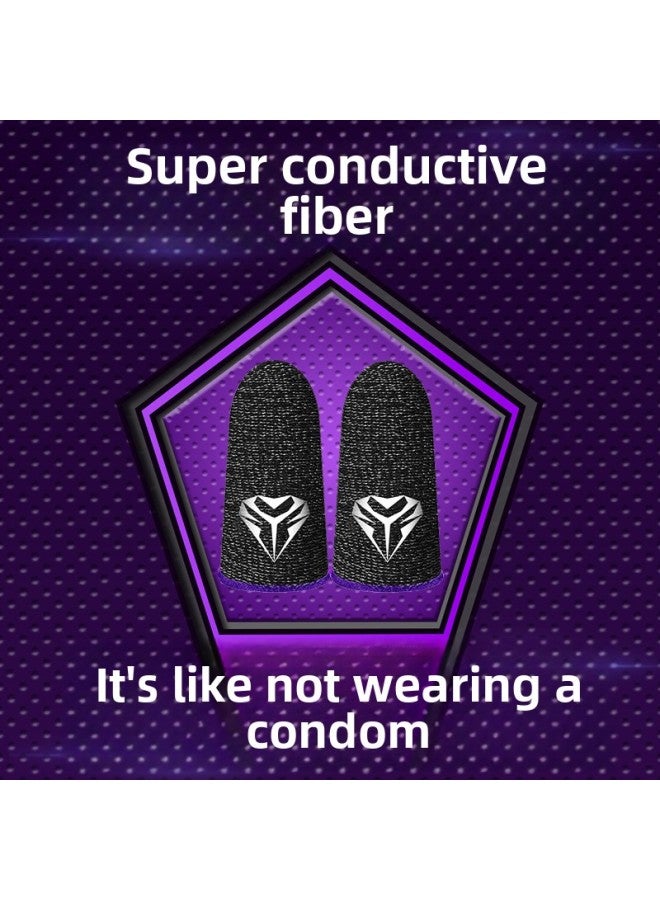 Professional Sweat-resistant Gaming Finger Sleeves For Mobile Games Pubg Peacekeeper E-sports Anti-slip Finger Covers-Product Color: Y02 Electric Competition Hand Tour Finger Coat  - Image 1
