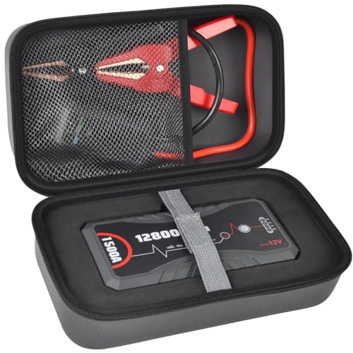 ANKHOH Carrying Case Compatible with NEXPOW Car Jump Starter, Fits for 1500A Peak 12800mAh Battery Starter Q10S/ T11F, Storage Box for Portable Car Battery Charger and Jumper Cables(CASE Only) - Image 1
