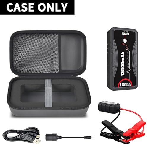 ANKHOH Carrying Case Compatible with NEXPOW Car Jump Starter, Fits for 1500A Peak 12800mAh Battery Starter Q10S/ T11F, Storage Box for Portable Car Battery Charger and Jumper Cables(CASE Only) - Image 2