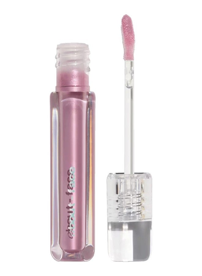 ABOUTFACE about-face Light Lock Lip Gloss Please Obey– Non-Sticky, High-Shine Lip Oil Gloss with Coconut Oil, Peppermint & Lavender – Vegan, Cruelty-Free, Clean Beauty – 0.21 oz (Iced Lavender) - Image 1