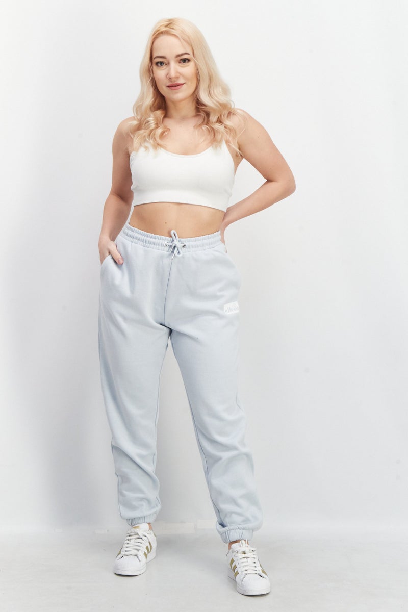 Ellesse Women Sportswear Fit Drawstring Sweatpants, Light Blue - Image 3