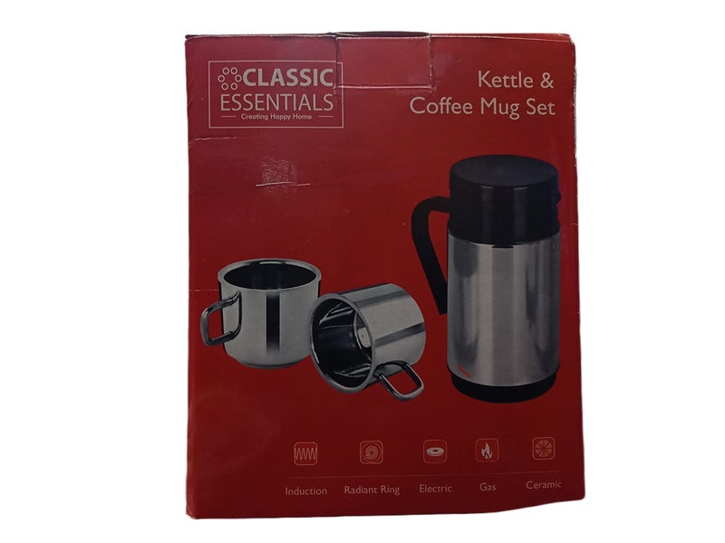 CLASSIC ESSENTIALS Stainless Steel Coffee Travel Mug, Double Wall Reusable Coffee Cup (Pack of 2, 200 ml Capacity,Silver) - Image 5