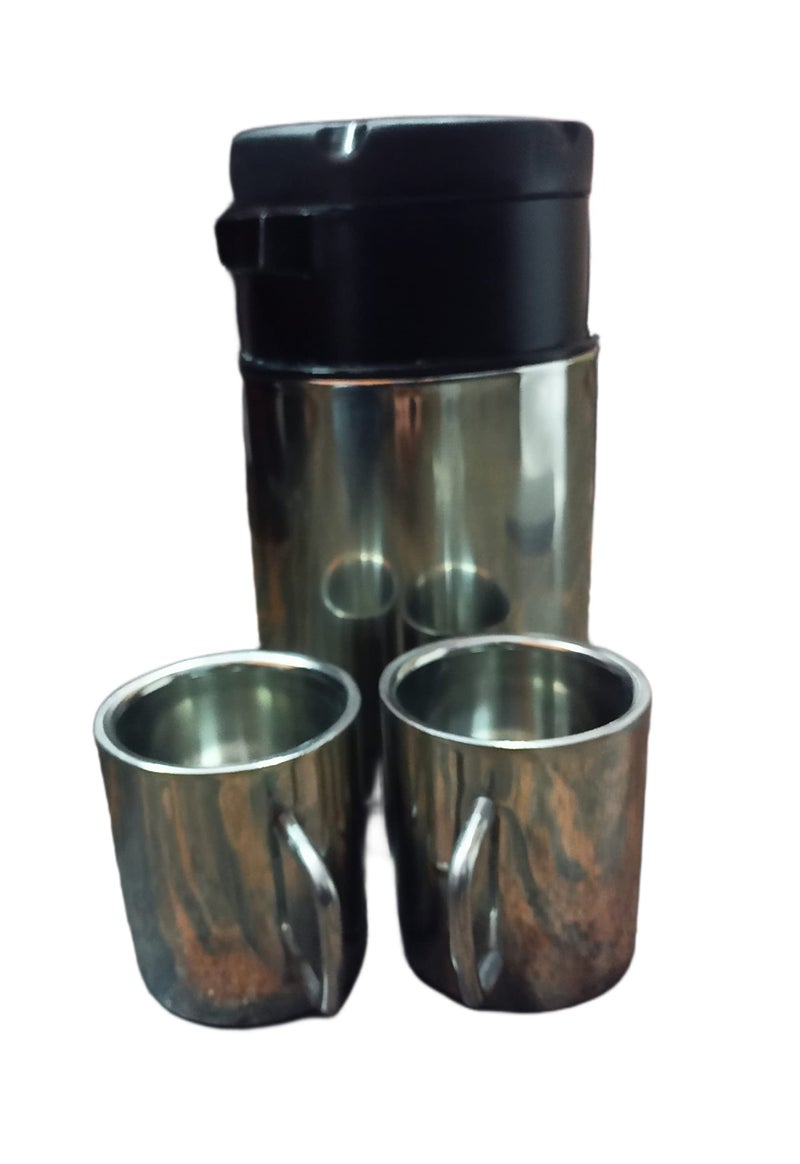 CLASSIC ESSENTIALS Stainless Steel Coffee Travel Mug, Double Wall Reusable Coffee Cup (Pack of 2, 200 ml Capacity,Silver) - Image 4