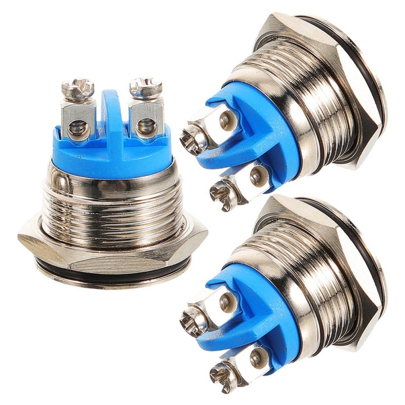 3Pcs Universal Metal Doorbell Button Replacement Kit with 16mm Raised Screw Terminals - Image 2