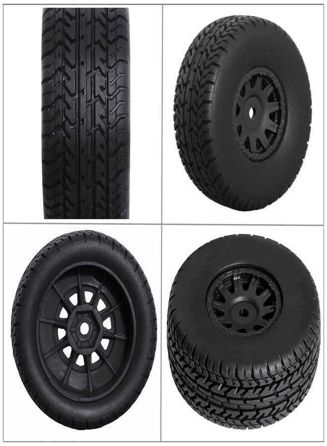 4 عجلات وإطارات مقاس 65 مم لسيارات ARRMA 1/14 Mojave Grom و 1/18 Typhon GROM RC، قطع غيار للترقية، عجلات وإطارات سداسية مقاس 12 مم (أسود) - Image 4