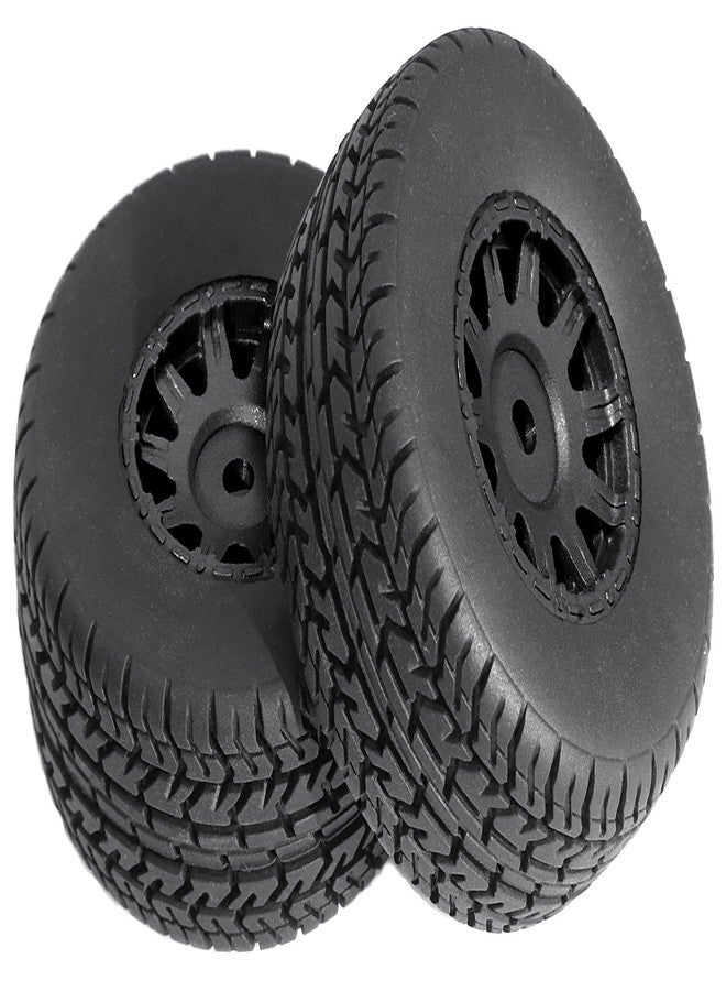 4 عجلات وإطارات مقاس 65 مم لسيارات ARRMA 1/14 Mojave Grom و 1/18 Typhon GROM RC، قطع غيار للترقية، عجلات وإطارات سداسية مقاس 12 مم (أسود) - Image 5