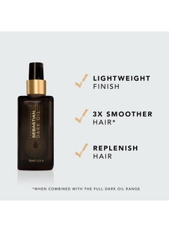 Sebastian Sebastian Dark Oil Lightweight Hair Oil, Infused with Jojoba Oil and Argan Oil, 3.2 oz  - Image 2