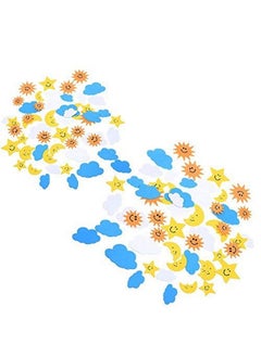 Bcp 108 Pieces The Blue Sky, The Sun, The Moon Shapes Self-Adhesive Foam Stickers For Craft Art Project - pzsku/ZFD7268B19EB303898D79Z/45/_/1734348076/997b0d83-1393-4166-9678-f847d09d9bd4