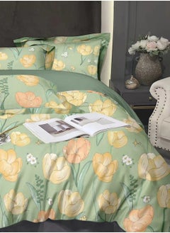 Master Home Textile Master Home Textile Velvet  Printed Comforter Sets, 4 Pcs Queen Size, Fits 160 x 200 cm Queen Size Bed, Soft, Warm  - Image 1