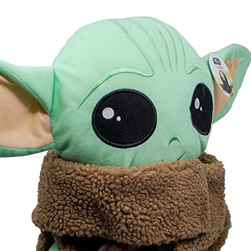 Jay Franco Star Wars The Mandalorian Stylized The Child Plush Stuffed Pillow Buddy Featuring Baby Yoda Grogu - Super Soft Polyester Microfiber, 16 inch - Image 3