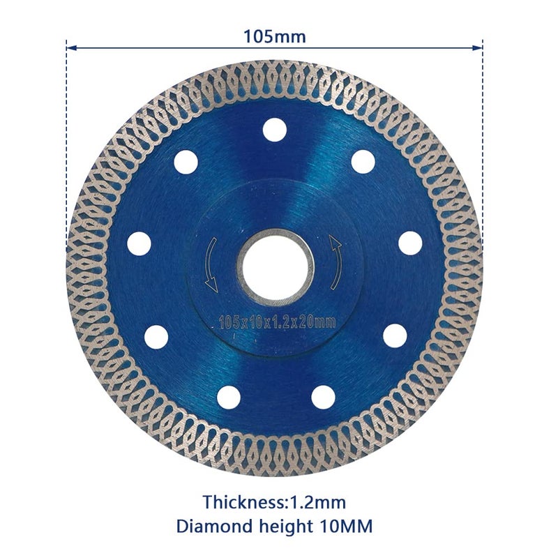 Diamond Saw Blade for Angle Grinder - 105/115/125mm, Ideal for Cutting Marble, Granite, Concrete, and Glass(Red,115mm) - Image 4