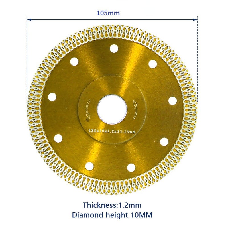 Diamond Saw Blade for Angle Grinder - 105/115/125mm, Ideal for Cutting Marble, Granite, Concrete, and Glass(Red,115mm) - Image 3