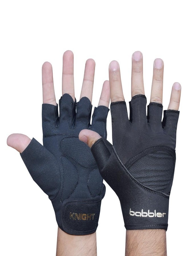 BABBLER Knight BG-219 Large Neoprene Weightlifting Gym Gloves for Men & Women - Image 1