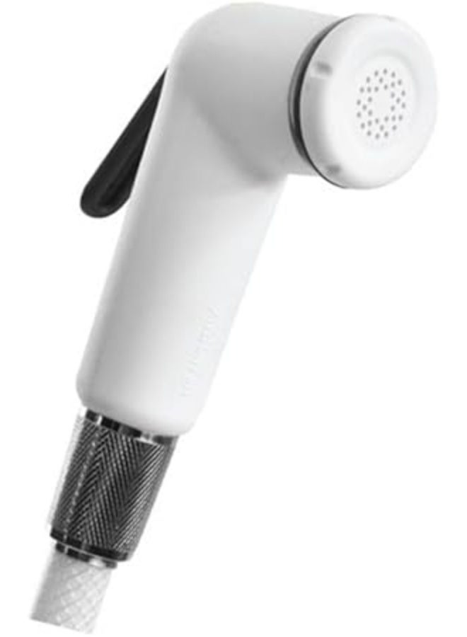 Shattaf Set - White Finish| Acrylic Jet Spray For Toilet | Handheld Bidet Sprayer Kit-Sprayer, Sprayer Holder, Hose, Screws | Fits All Standard Shower Hoses | Bathroom Fixtures - Image 3