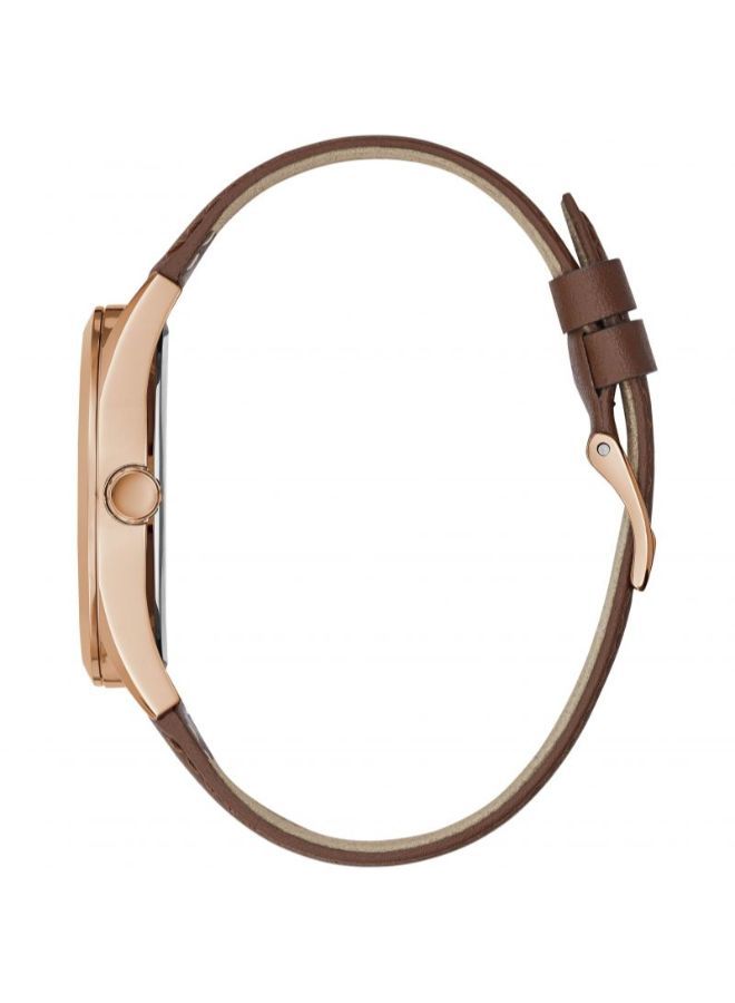 GUESS ساعة جلدية تناظرية للرجال GW0389G3 - Image 2