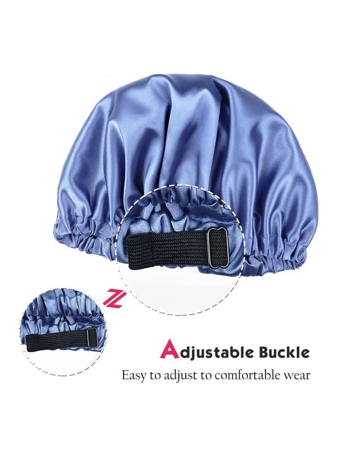 Alnorm Satin Bonnet for Black Women, Satin Scarf for Hair Light Blue - Image 4
