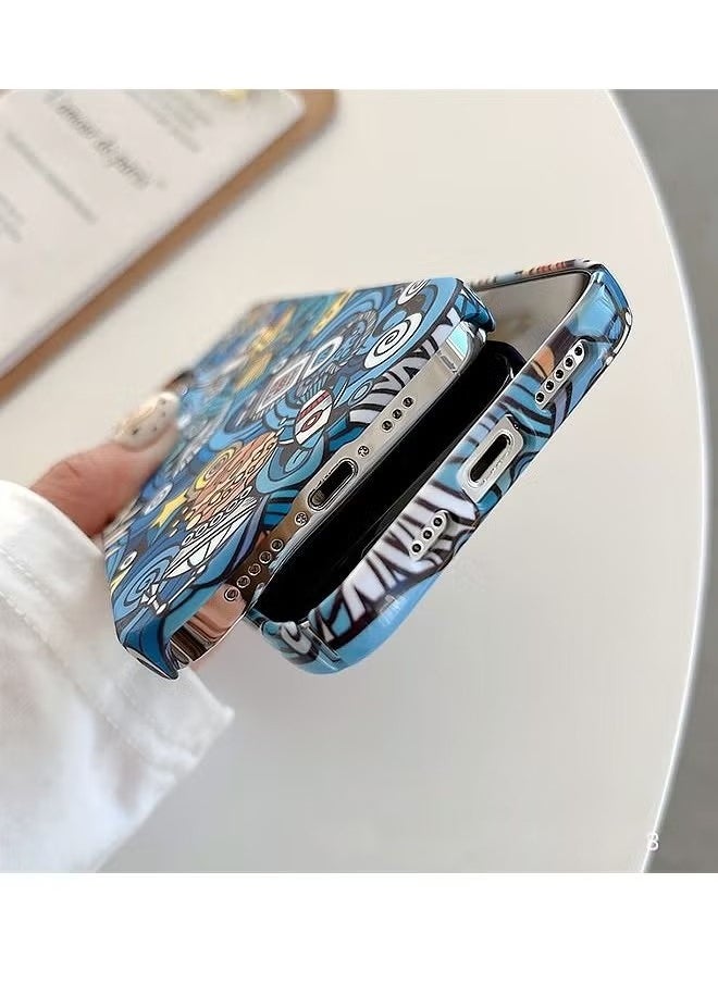 iPhone 16 Pro Funny Rocket Pattern Case Cover, Anti-Explosion and Anti-Drop, Easy To Install, Back Hard Back Ultra Thin Case Shockproof Protection Case Cover For iPhone 16 Pro