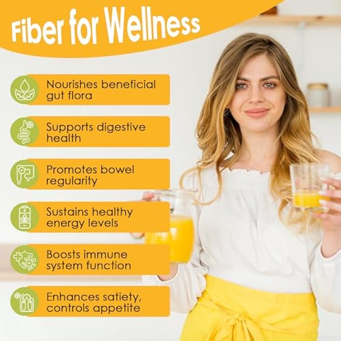 ZEBORA Fiber Supplement Powder, Soluble Prebiotic Fiber Powder Unflavored with Acacia for Digestive Health, Regularity and Hunger Control No Sugar Added, No Grit, Gluten Free, 70 Servings - Image 5