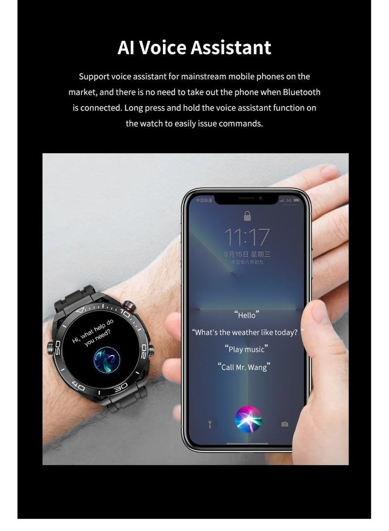 AROAQ Bracelet New Smart Watch Waterproof Smart Watch for Men with Call Dial Full Touch Screen Sports Mode Heart Rate Sleep Monitor - Image 5