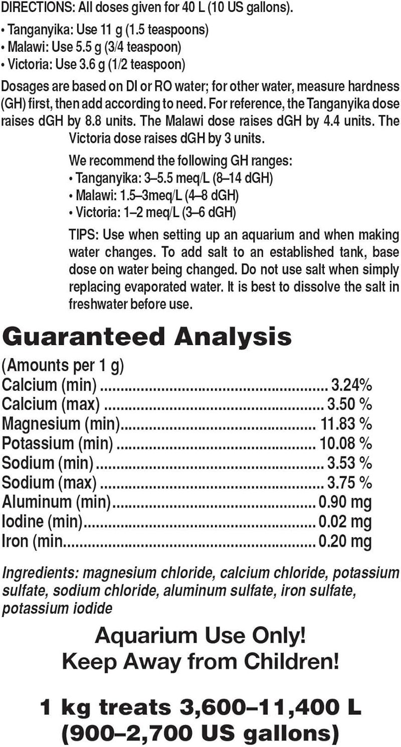 Seachem Cichlid Lake Salt - 1 kg (2.2 lbs) for African Cichlids - Image 2