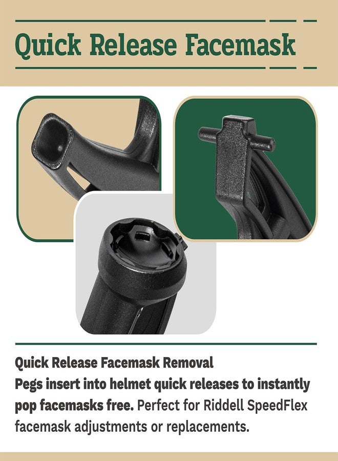Xinxinlin ​​Riddell Quick Release Tool for SpeedFlex, Axiom, Speed Helmets - Helmet Facemask & Chinstrap Repair Kit, Football Accessories Tools​​ - Image 4
