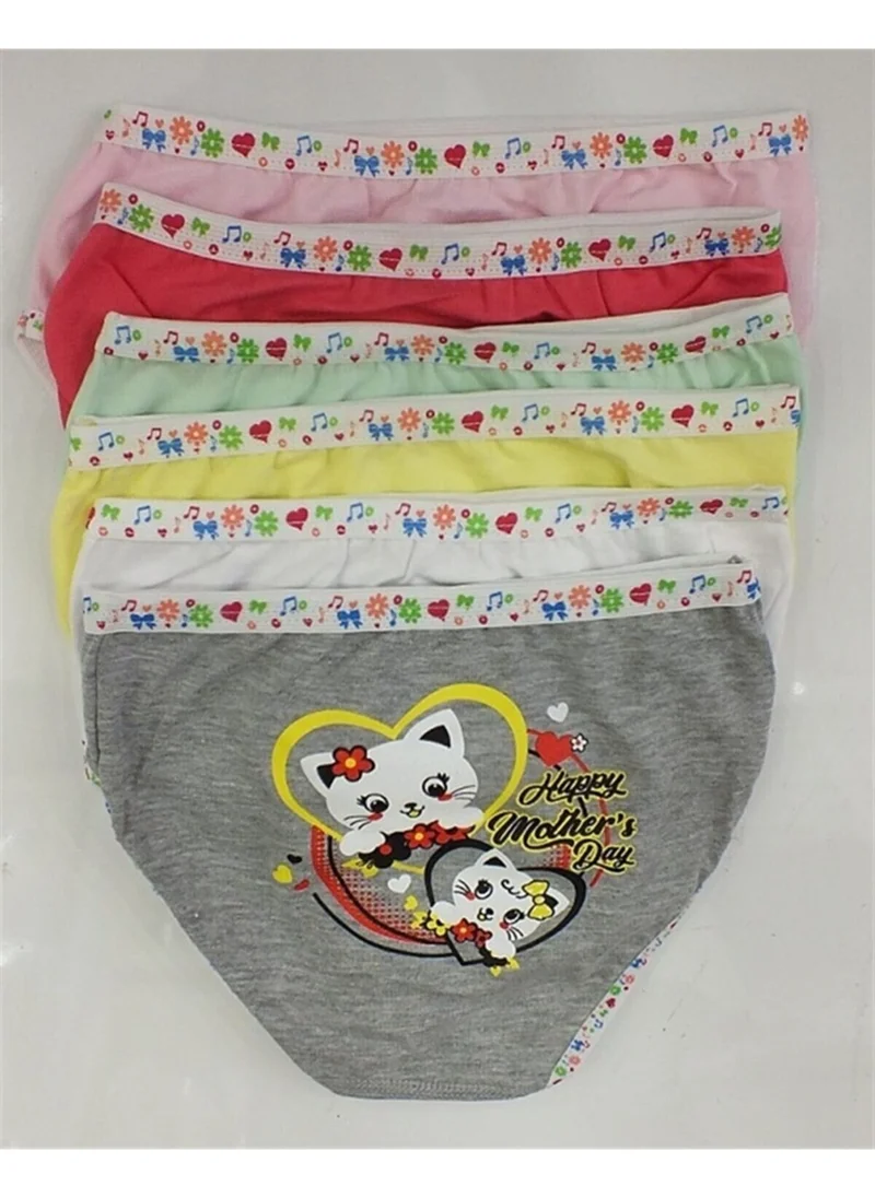 Tutku Passion 6 Pieces Multicolored Printed Children's Briefs