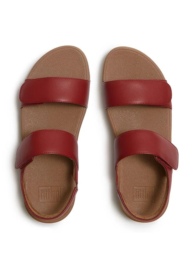 فيت فلوب LULU ADJUSTABLE LEATHER BACK-STRAP SANDALS