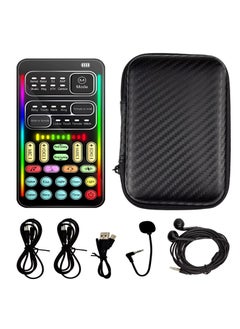 Sunbmebge Portable Sound Card Handheld Microphone Voice Changer with Sound Multi-Function Effect Machine Voice Disguiser Mini Device for Mobile Phones PC Laptops PS4 Xbox One Games  - Image 1