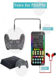 Sunbmebge Portable Sound Card Handheld Microphone Voice Changer with Sound Multi-Function Effect Machine Voice Disguiser Mini Device for Mobile Phones PC Laptops PS4 Xbox One Games  - Image 4