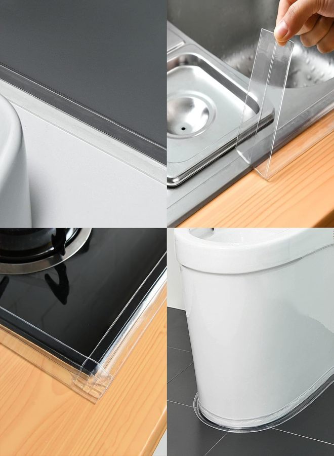 Cinta de Calafateo Transparente Autoadhesiva Impermeable, Cinta Adhesiva de Calafateo Transparente para Sellado de Cocina y Pared, Tira Selladora de Calafateo para Baño, Inodoro, Bañera, Fregadero - Image 4