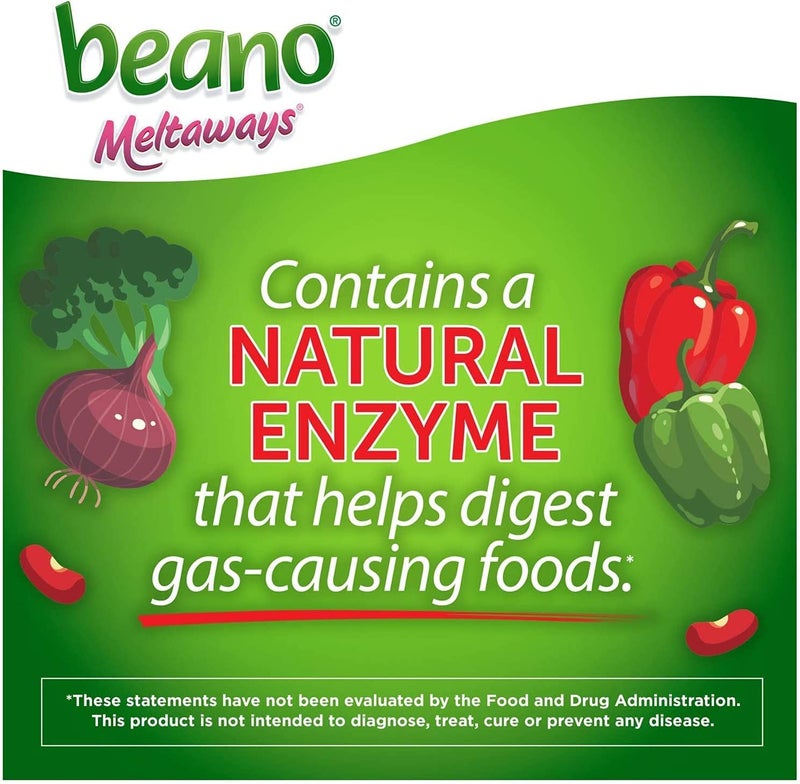 Beano Meltaways | Gas Prevention & Bloating Relief | Strawberry Flavor | 15 Count | Pack of 3 - Image 2
