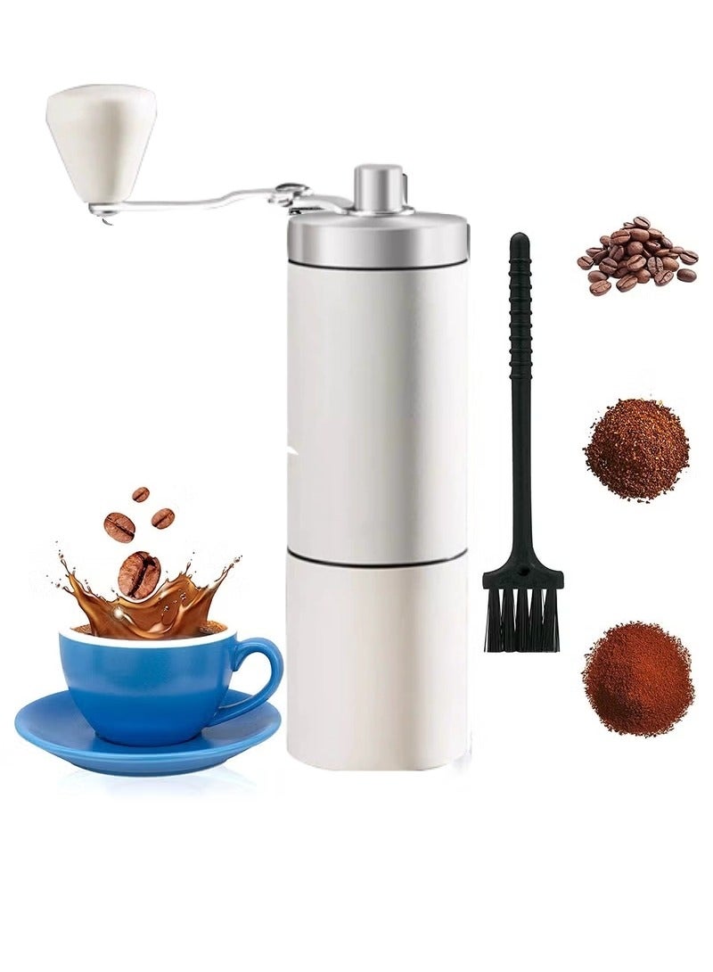 VarietyVoyageD Handmade coffee bean grinder with adjustable settings,Coffee Grinder Mini Stainless Steel Adjustable Hand Manual Wooden Handmade Bean Grinders Mill Kitchen Tool Grinders - Image 1