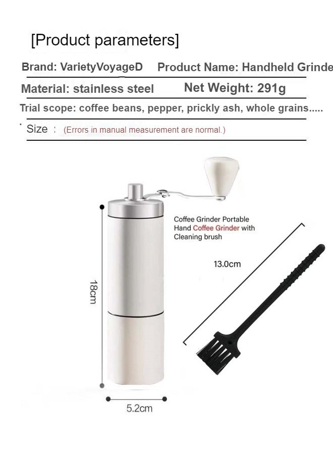VarietyVoyageD Handmade coffee bean grinder with adjustable settings,Coffee Grinder Mini Stainless Steel Adjustable Hand Manual Wooden Handmade Bean Grinders Mill Kitchen Tool Grinders - Image 2