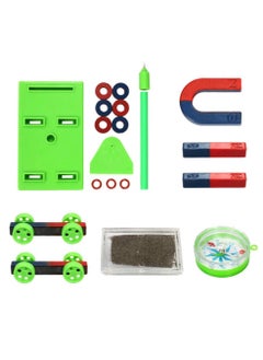 Y&D Labs Junior Science Magnetism Set for Experiment, Physics Magnets Kit, Experiment Tool, Suitable Education Student Intelligence Development (Green)  - Image 2