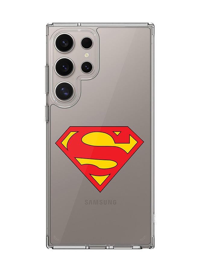 Stylizedd Classic Clear Case for Samsung Galaxy S24 Ultra , Hybrid Soft Case Flexible Edges Anti Drop TPU PC Gel Thin Transparent Cover - The Super - Image 1