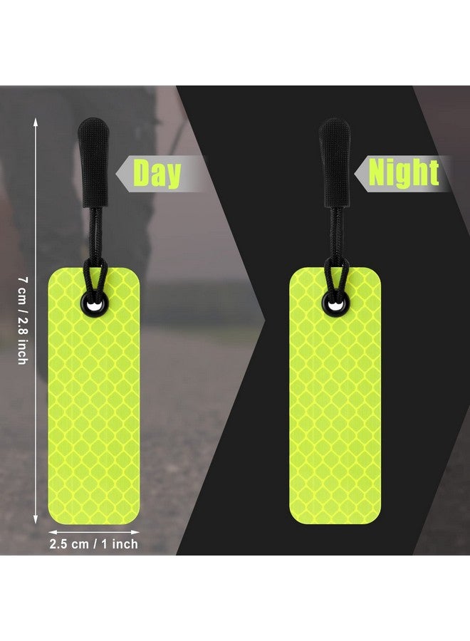 Cindeer 12 Pcs Reflective Tags Reflective Zipper Pulls Safety Reflector Tags Visible Reflective Keychain For Kids Adults Backpack Jacket Dog Collar Key Chain Bags Purses Strollers (Lanyard)  - Image 3