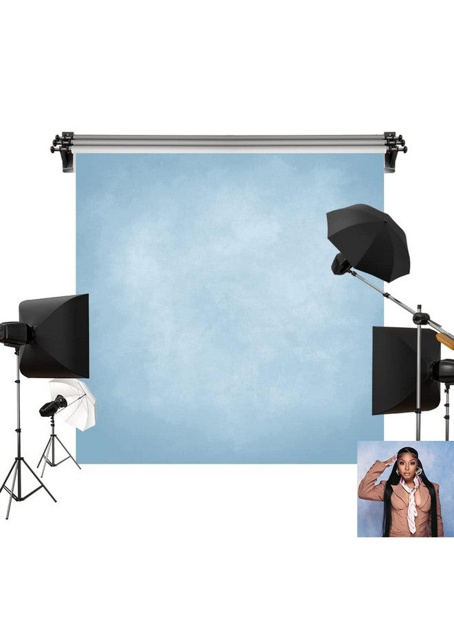 Kate 8X8Ft/2.5X2.5M Blue Backdrop Texture Baby Blue Portrait Photo Shoot Studio Props - Image 1