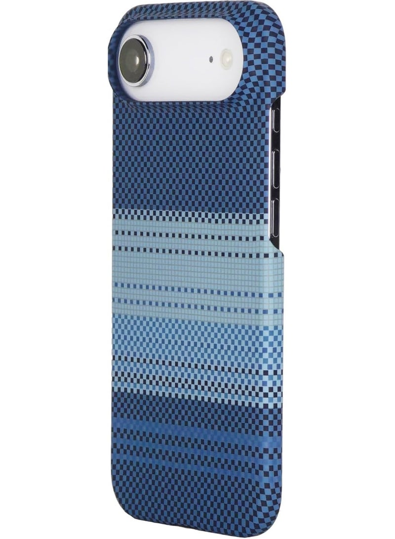 فوني Phoni Ultra Slim Magnetic Case for iPhone Air, Compatible with MagSafe, Thin Lightweight Design Phone Case, Carbon Fiber Style, Raised Camera Protection (Glacier Azure – Blue Carbon - Image 1