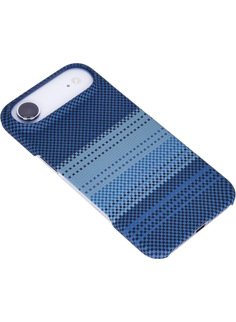 فوني Phoni Ultra Slim Magnetic Case for iPhone Air, Compatible with MagSafe, Thin Lightweight Design Phone Case, Carbon Fiber Style, Raised Camera Protection (Glacier Azure – Blue Carbon - Image 4