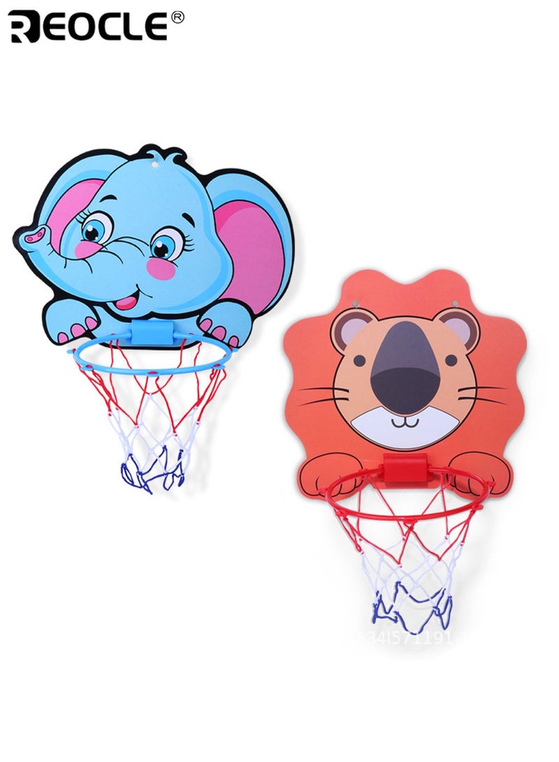 REOCLE Kid's Adjustable Height Basketball Hoop Indoor and Outdoor Mini Basketball Net Game Sports Setup Includes Ball and Pump Easy to Assemble ldeal Gift for Birthdays Children's Day - Image 2