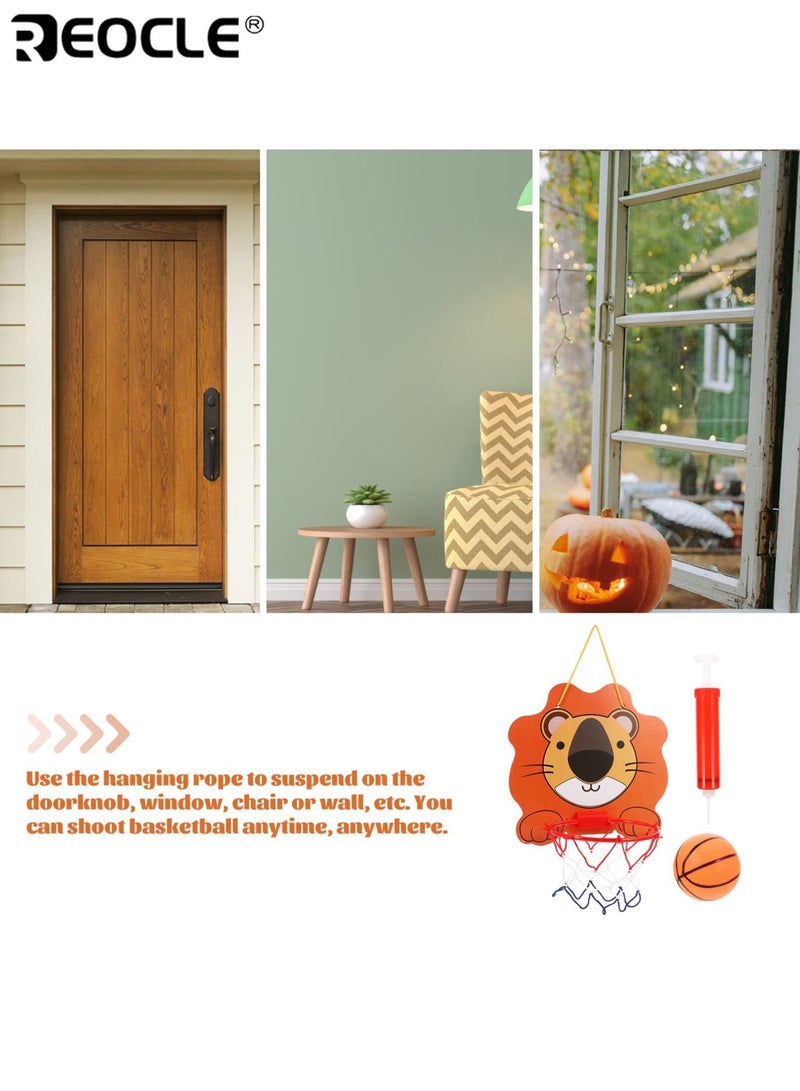 REOCLE Kid's Adjustable Height Basketball Hoop Indoor and Outdoor Mini Basketball Net Game Sports Setup Includes Ball and Pump Easy to Assemble ldeal Gift for Birthdays Children's Day - Image 5