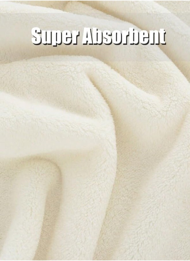 ZCM-HAPPY Baby Hooded Coral Fleece Bath Towel White Bear Cute Baby Bath Towel Soft Cozy Ideal for Bath Time with Hood for Extra Warmth and Comfort for Infants Newborn Hooded Baby Towel Ultra Absorbent Soft Cotton Hooded Washcloth for Baby Toddler Infant Unisex Cute Baby Bath Towel Newborn Bath Towel Bath Towel for Baby  - Image 4