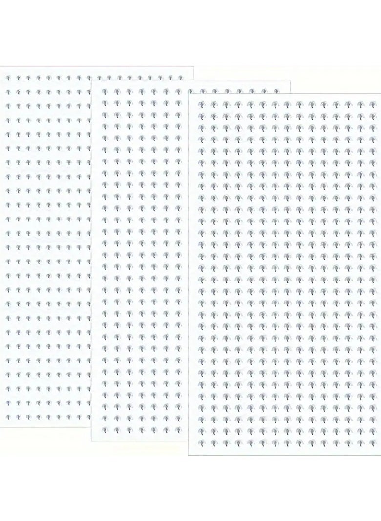LANGMANNI 1350pcs Fake Nose Ring Set - 2mm, 2.5mm, 3mm Non-Piercing Stick-On Nose Pins & Face Gems by GDGDSY  - Image 4