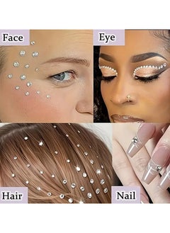 LANGMANNI 1350pcs Fake Nose Ring Set - 2mm, 2.5mm, 3mm Non-Piercing Stick-On Nose Pins & Face Gems by GDGDSY  - Image 5