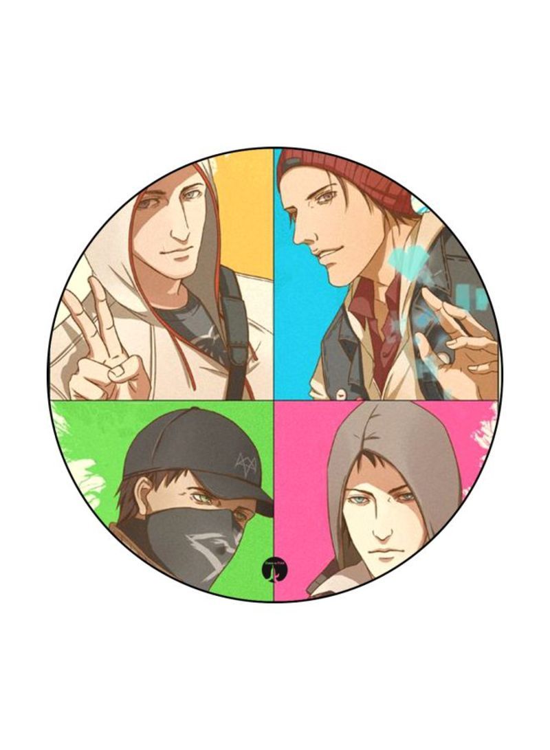 RKN Video Game Printed Mouse Pad  k/Green/Grey