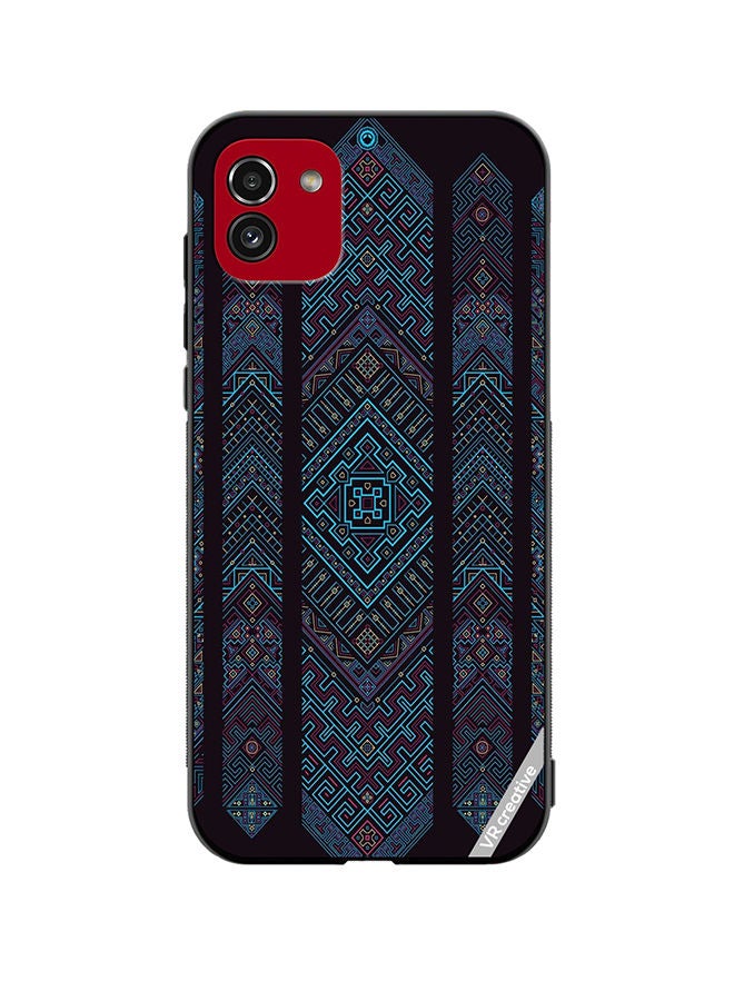 VR CREATIVE Protective Case Cover For Samsung Galaxy A03 Mandala Design Multicolour - Image 1