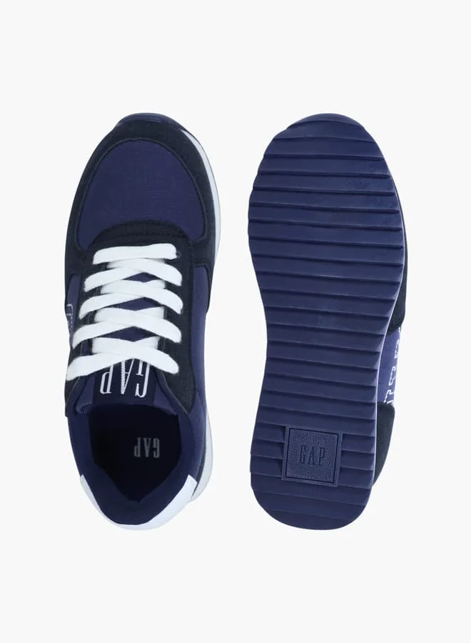 GAP NAVY Boys' Panelled Sneakers with Lace-Up Closure for Men | Best Price UAE