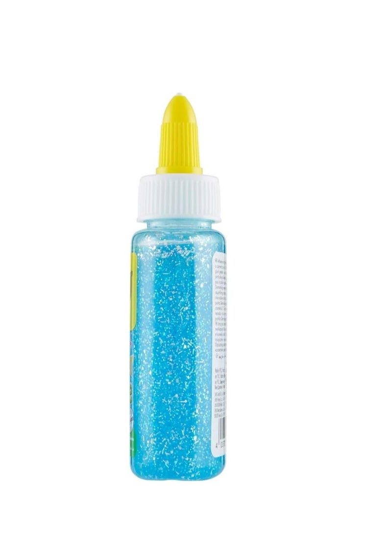 UHU Glitter Glue Bottle 88.5ml Blue - Image 2