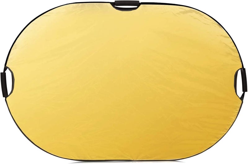Selens 5-in-1 Oval Reflector with Handle for Photography Photo Studio Lighting & Outdoor Lighting (59 x 78 Inch) - Image 4